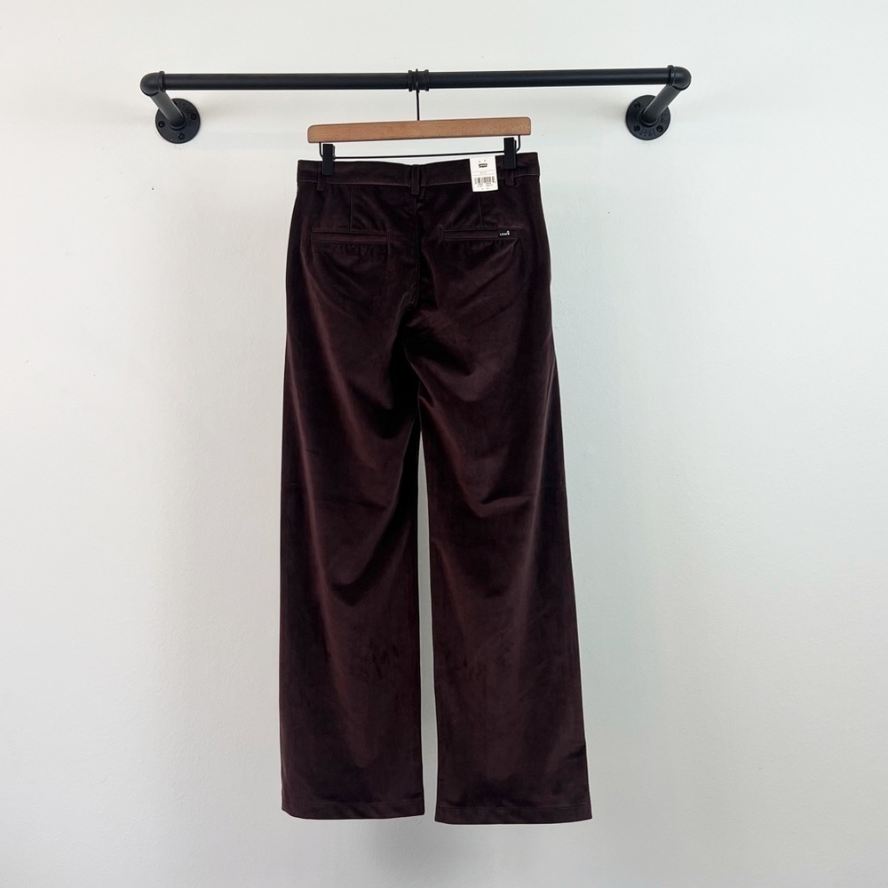 NWT Levi’s Velvet Baggy Trousers in Chocolate Brown/Plum - Picture 6 of 10